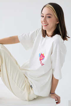 Embroidered Cotton T-shirt  (Come and Get Your Love)