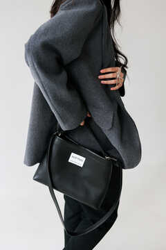 Black eco leather bag